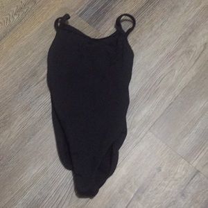 Girls Black Camisole Leotard Size (6X/7)
